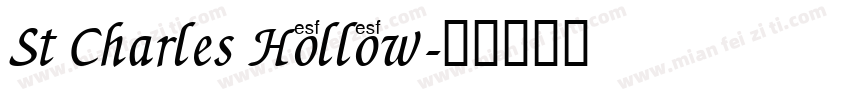 St Charles Hollow字体转换